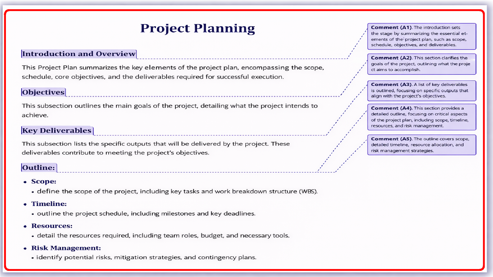 Project Planning