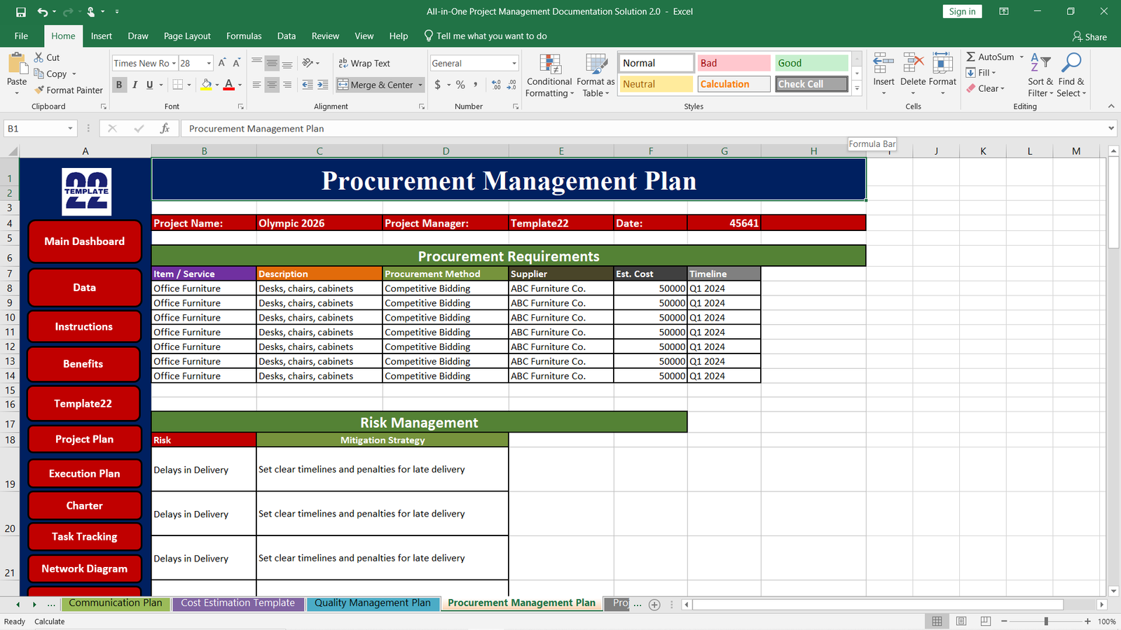 Procurement Management Plan