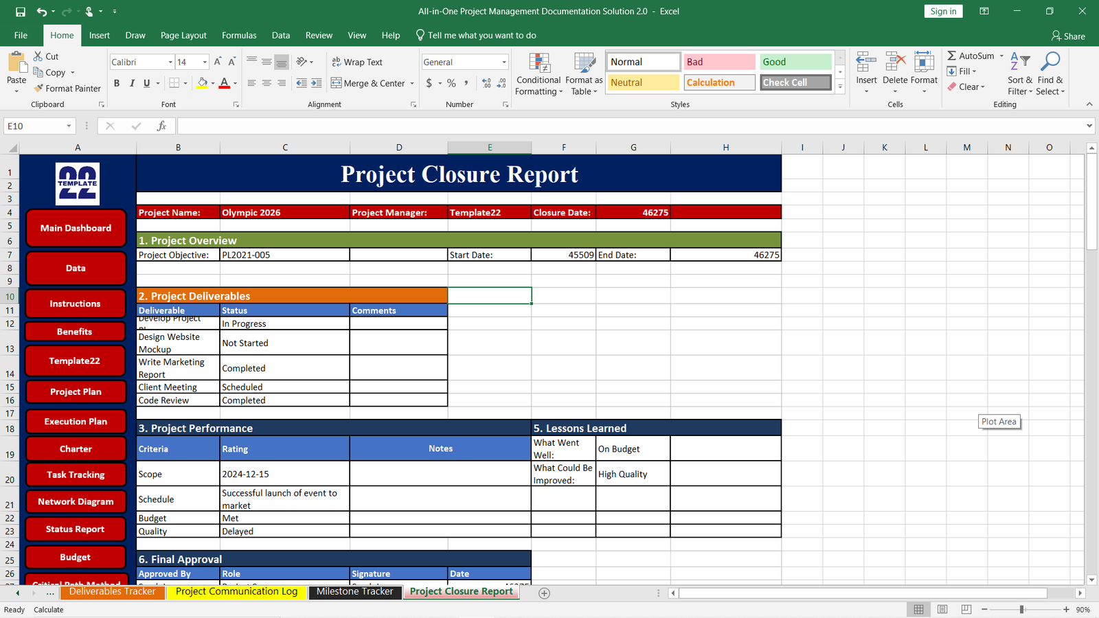 Project Closure Report