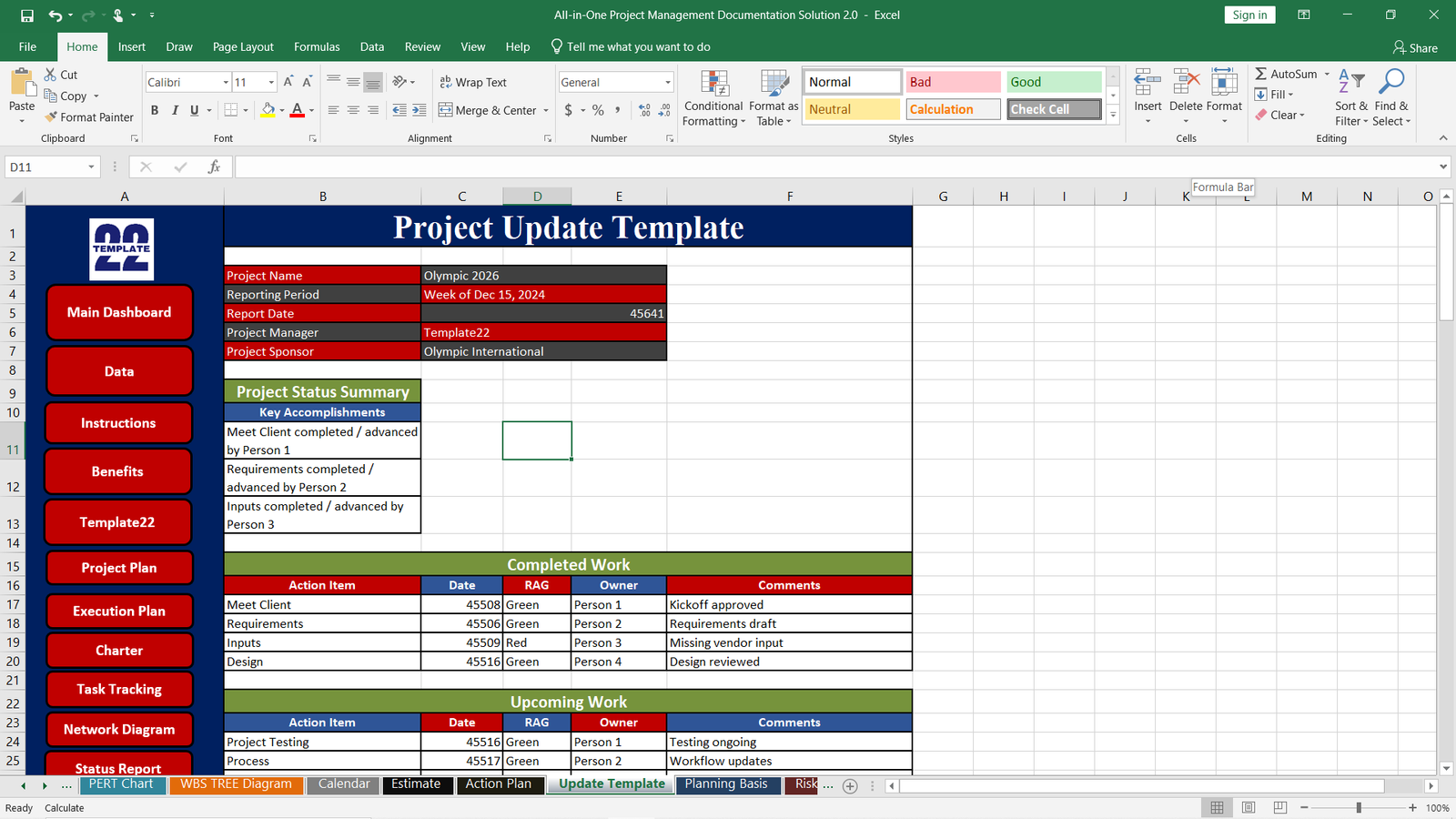 Project Update Template