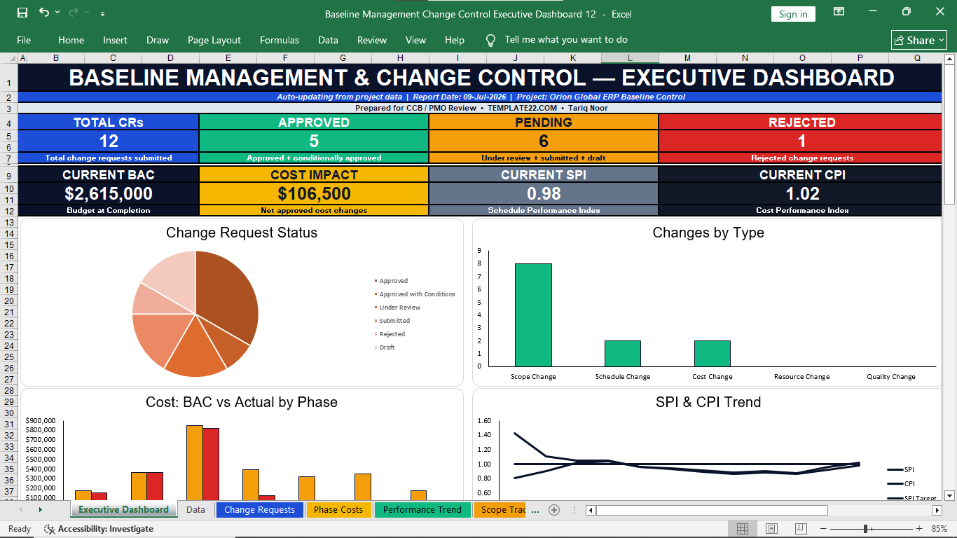 Executive Dashboard Preview 2